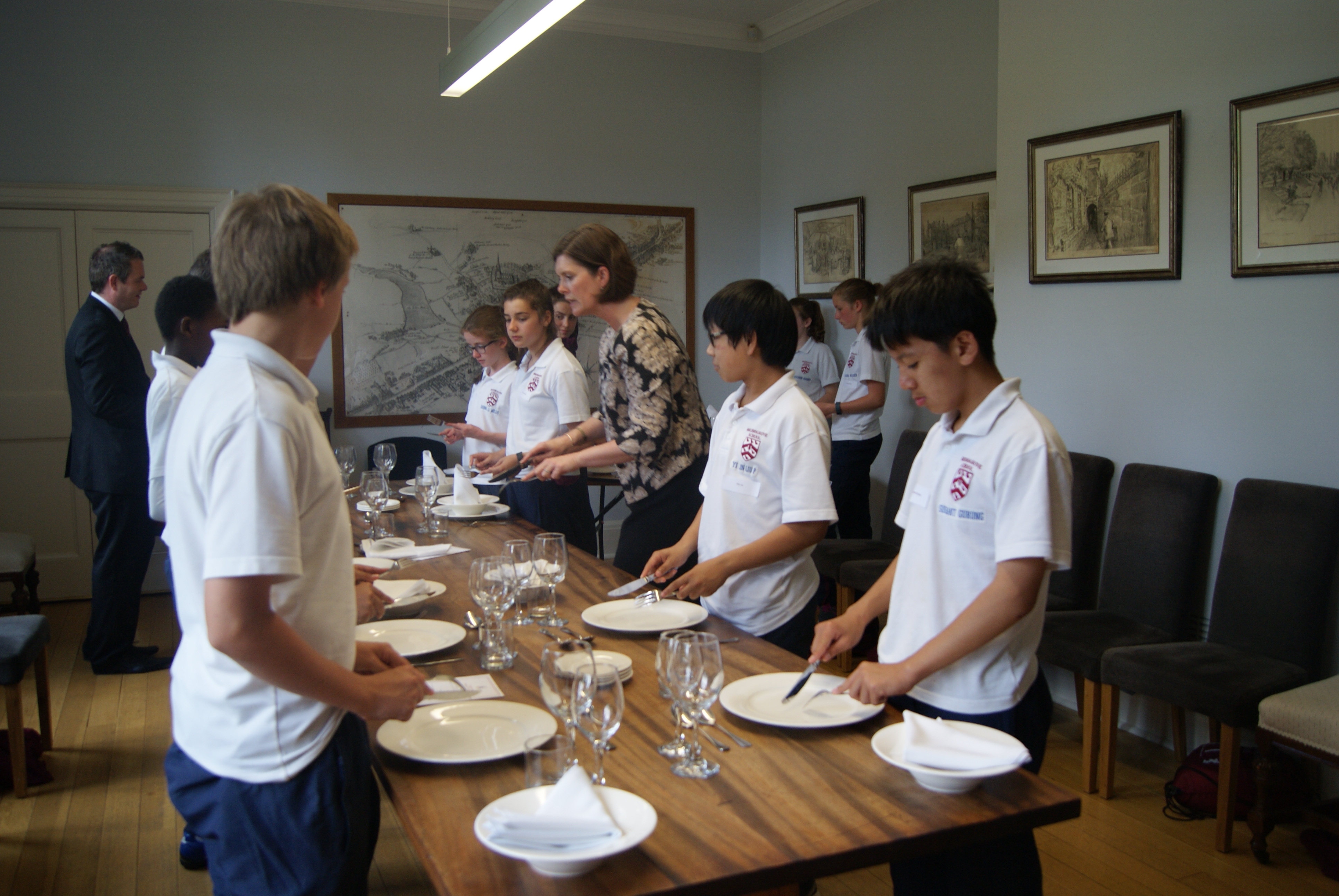 Year 8 Enterprise Day 2016: Etiquette Lessons with Miss Scannell